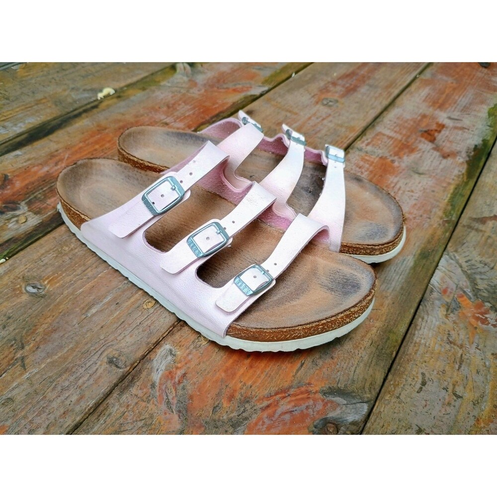 Birkenstock Florida Fresh Birko-Flor Sandal EU 40 Wide US 9-9.5 Blush Pink